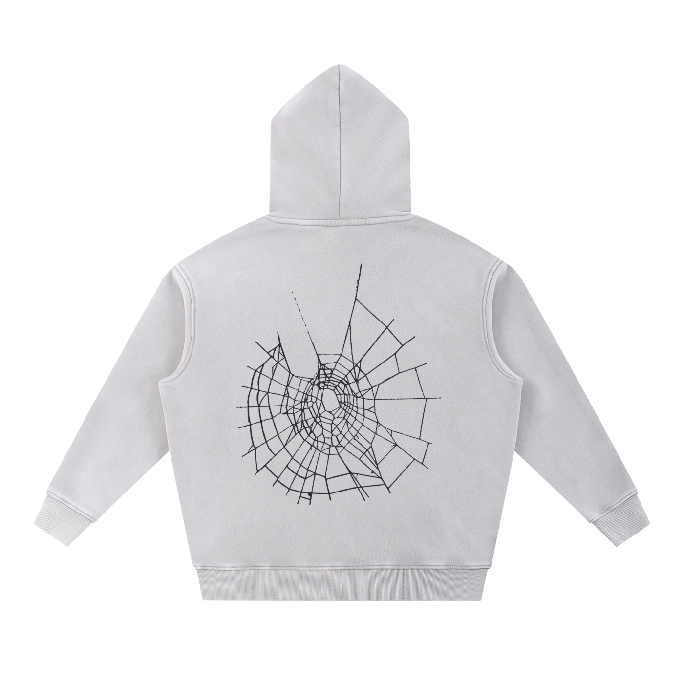 Red Lips Snow Wash Fleece Oversize Hoodie