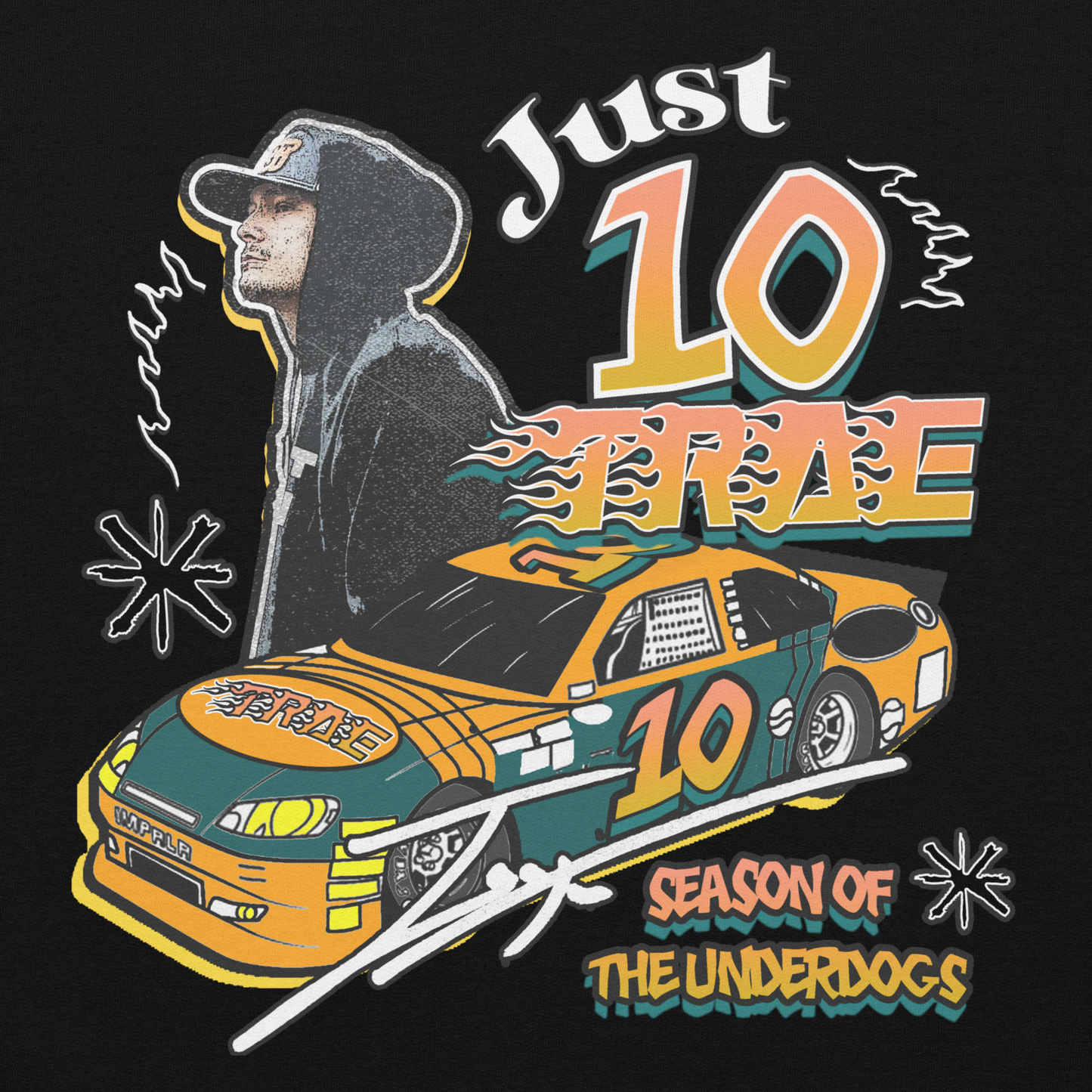 JUSTTRAE NASCAR (HOODIE)